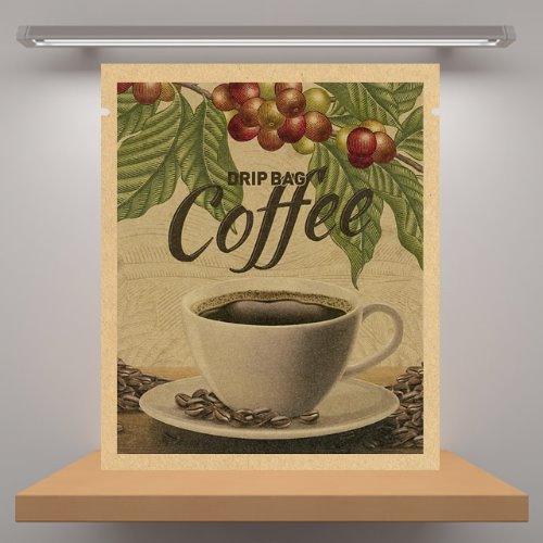 [디지털인쇄]컬러 디자인 드립백봉투 100매 커피시리즈 COLOR_001
